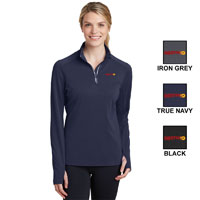 SPORT-TEK LADIES SPORT-WICK TEXTURED 1/4 ZIP